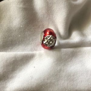 NWP 925 sterling silver bead-red